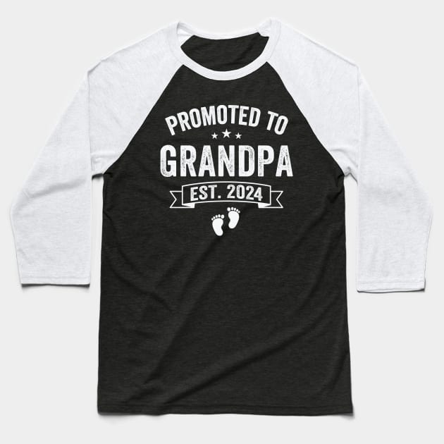 1st Time Grandpa EST 2024 New First Grandpa 2024 T-Shirt Baseball T-Shirt by WoowyStore